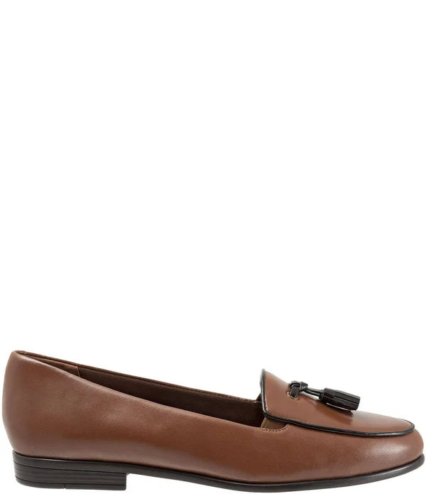 Trotters Leana - Women's Loafer Navy Tan - 7.5 Medium