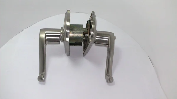 Schlage F51AFLA619CAM Flair Lever with Camelot Trim Keyed Entry Lock Finish: Satin Nickel