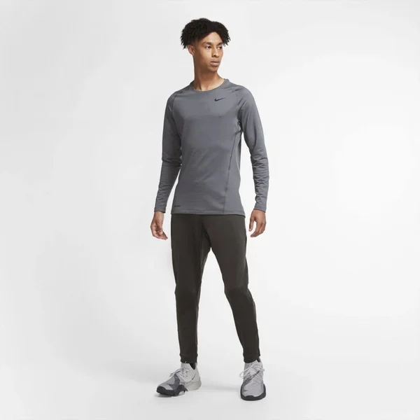Nike Pro Warm Men's Long-Sleeve Top in Grey - Size: S Tall, CU6740-068