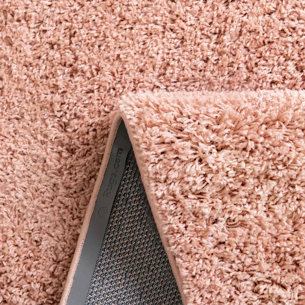 Unique Loom Everyday Solid Shag Area Rug - Rose Pink - 5& 0 x 8& 0