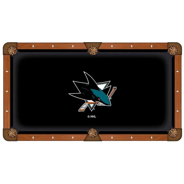 Holland Bar Stool PCL9SJShar 9' San Jose Sharks Pool Table Cloth