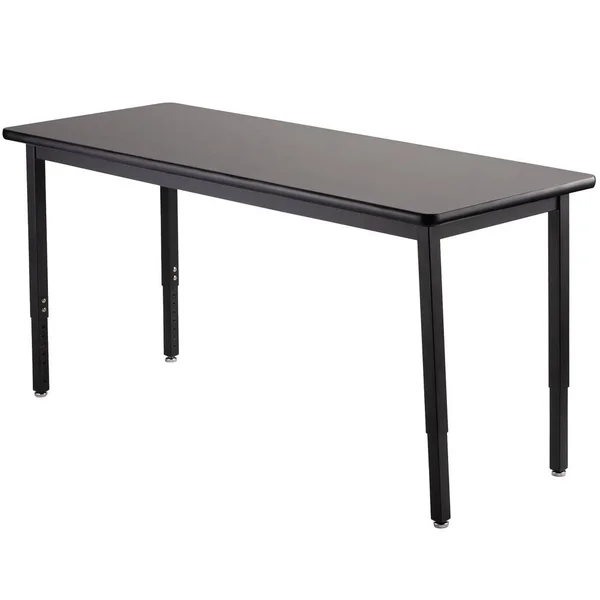 National Public Seating HDT3-3060H 30x22 x 60x22 Adjustable Height Utility Table with High Pressure Laminate Top
