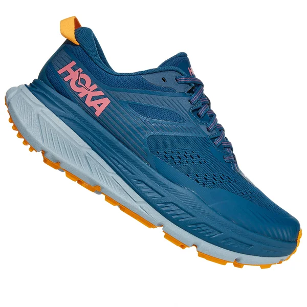 Hoka One One Women's Stinson ATR 6 Shoe - 5.5 - Moroccan Blue, Saffron