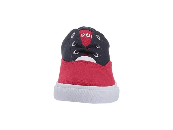 Boys& Polo Ralph Lauren Vaughn II Sneaker - Little Kid, Child, Size: 11.5, Navy/Red/White Canvas/Cotton