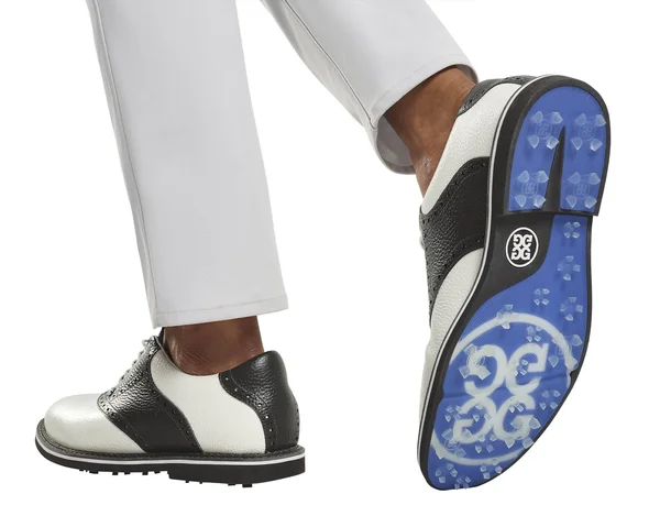 G/FORE Men's Saddle Gallivanter Golf Shoes - White/Grey - 12.5