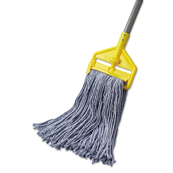 Boardwalk Mop Head - Standard Head, Cotton-synthetic Fiber, Cut-End, #20, Blue, 12-carton