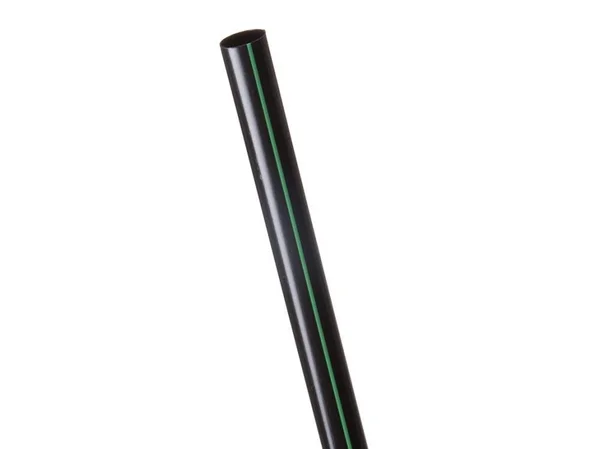 Eco-Products 6x22 Black GreenStripe Cocktail Straw/Unwrapped, 7, 200-ct. Case