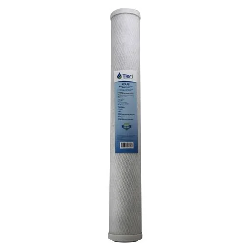 Tier1 EP-20 5 Micron 20 x 2.5 Activated Carbon Block Pentek Comparable Replacement Water Filter 50 Pack, Size: 50-Pack, Gray EP5