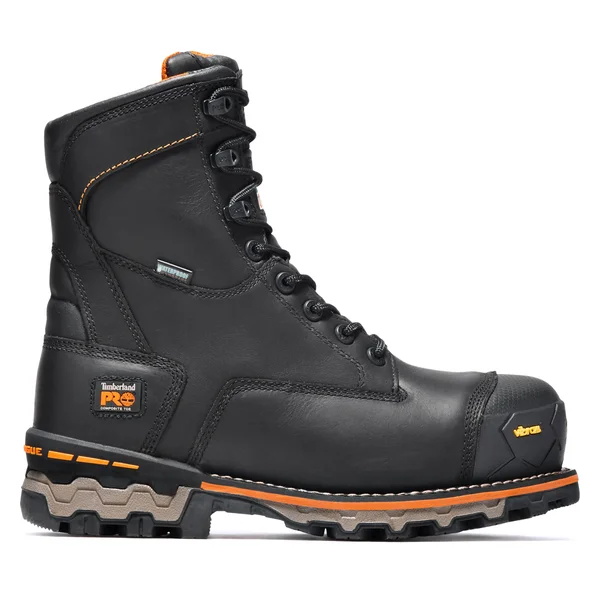 Timberland Pro Men's 8 in. Boondock Composite Toe Waterproof Insulated Work Boot - Black