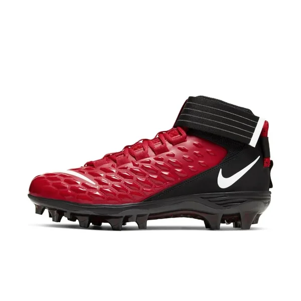 Nike Men's Force Savage Pro 2 Mid Football Cleats, Red