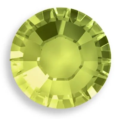 Swarovski 3.8mm Olivine Crystal Flat Back Rhinestone - 2088 - SS16