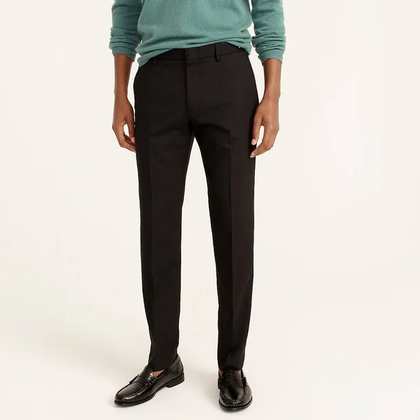 J.Crew Mens Ludlow Essential Slim-Fit Pant in Stretch Four-Season Wool (Size 34x34)