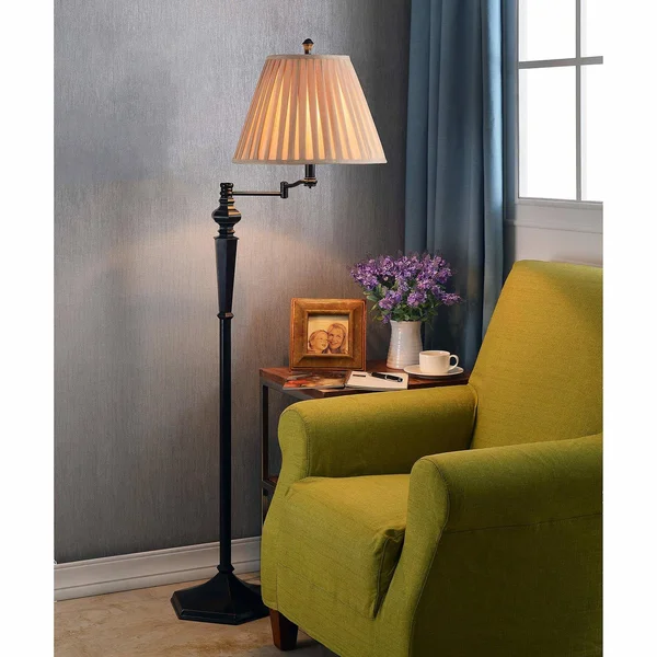 Kenroy Home 20612ORB Chesapeake Swing Arm Floor Lamp Oil Rubbed Bronze