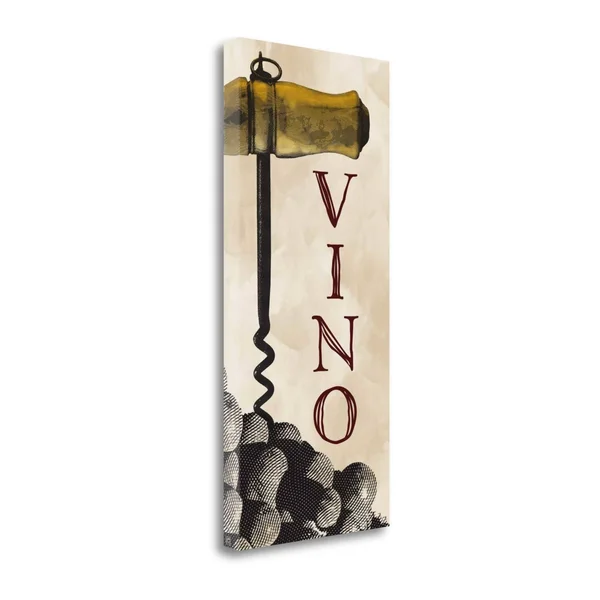 Tangletown Fine Art Wine II by Aubree Perrenoud - Fine Art Giclee Print on Wrap Canvas, 16x36x22