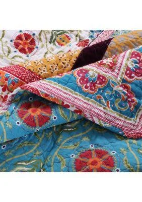Greenland Home Fashions Thalia Quilt Set - Full/Queen