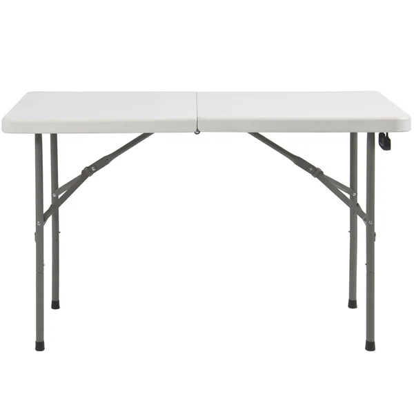 Best Choice Products Portable 4& Folding Utility Table, White