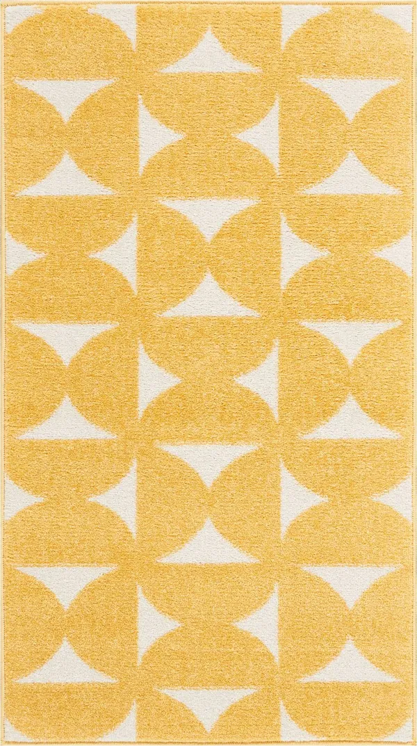 Nourison Harper DS301 Area Rug - Yellow, 8& x 10&