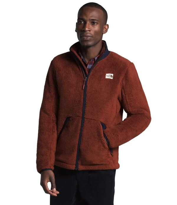 The North Face Men's Campshire Full-Zip Jacket: Brandy Brown-Aviator Navy