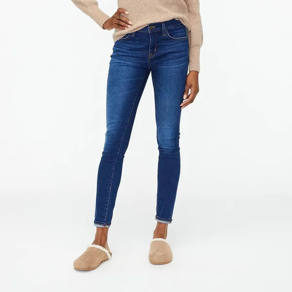 J.Crew Factory Womens 9x22 High-Rise Skinny Jean in Signature Stretch (Perfect Blue Wash - Size 29)