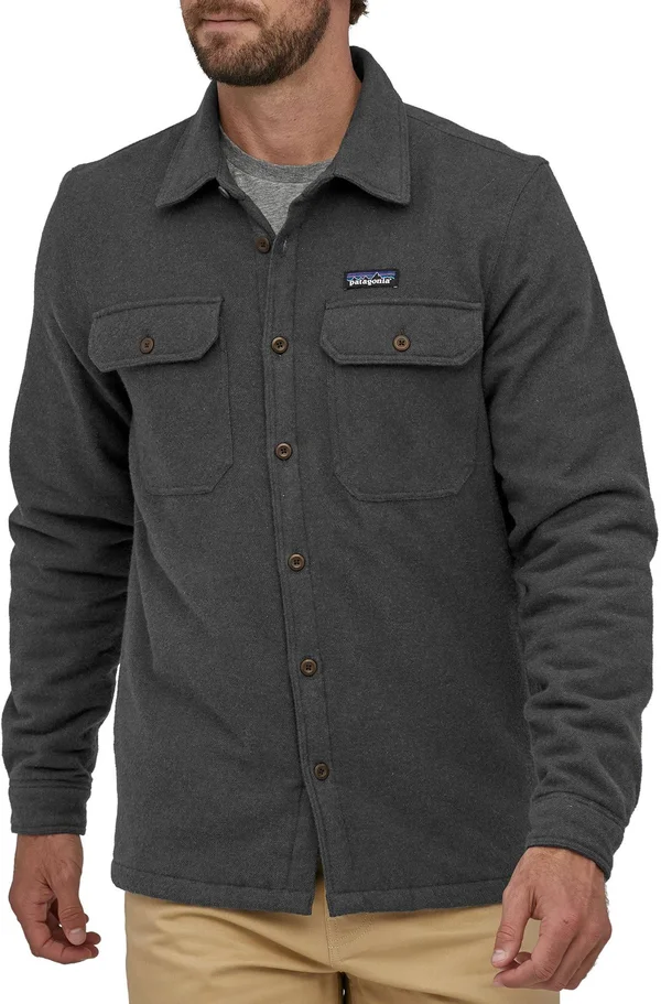 Patagonia Insulated Fjord Flannel Jacket - Men's Forge Grey - L