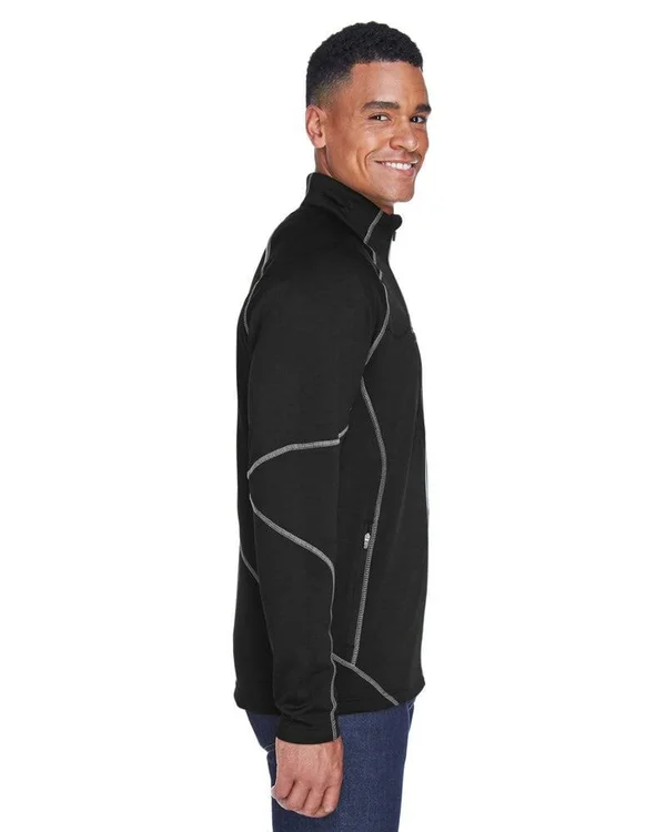 North End 88174 - Gravity Men's Performance Fleece Jacket Black - 3XL