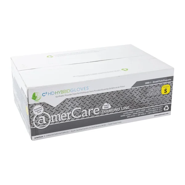 Amercare Large Powder-Free Hybrid C2 HD Hybrid Gloves, Case of 1000