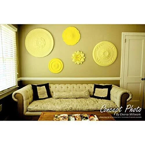 Ekena Millwork CM16SWPCC 16 7/8x22OD x 1 1/2x22P Swindon Ceiling Medallion (Fits Canopies Up to 2 7/8x22), Hand-Painted Pot of C