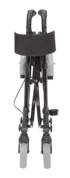 HealthSmart Euro-Style Lightweight Aluminum Folding Rollators - Titanium