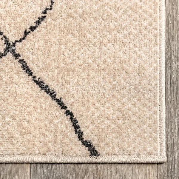 nuLOOM Luciana Modern Tribal Beige 9 ft. x 12 ft. Area Rug