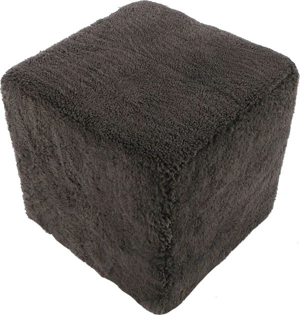 Moe's Home Collection Shepherd Wool Stool Dark Grey