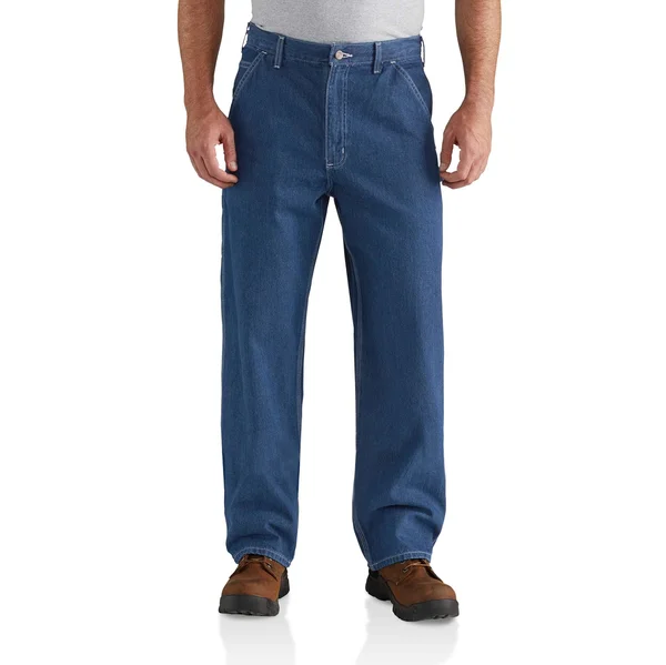 Men's Carhartt Washed Denim Work Dungaree Darkstone