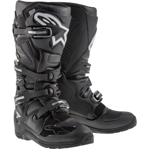 Alpinestars Tech 7 Enduro Boots - Black/Red/Gray - Size 8