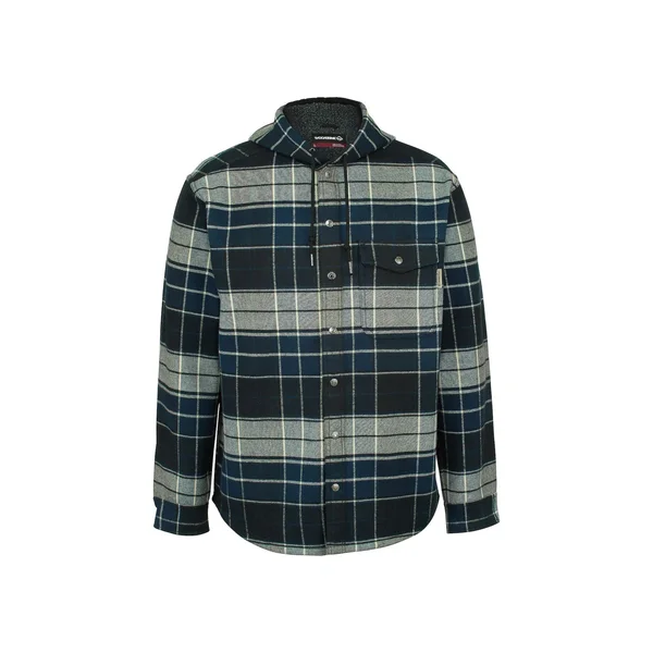 Wolverine Men's Bucksaw Bonded Shirt Jac Dark Slate Plaid - Size M