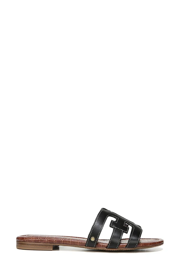 Sam Edelman Women's Bay Slide Sandals - White Leather