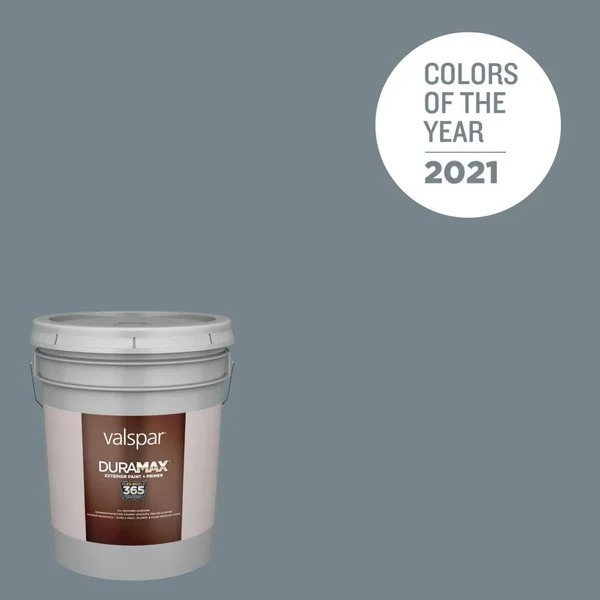 Valspar Duramax Flat Academy Gray 5001-2a Exterior Paint (5-Gallon) - 5001-2A-5853