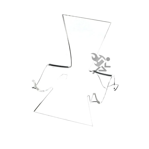 4-5/8x22 Clear Acrylic High Back Cradle Display Stand Easel with Deep Shelf Qty 12