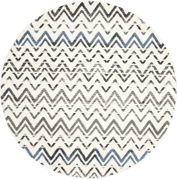 Safavieh Evoke 498 Cream - Blue 5&-1x22 x 7&-6x22 Rug