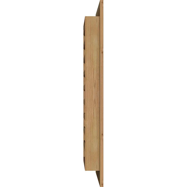Ekena Millwork GVWVE12X2201RFUWR 12x22W x 22x22H Vertical Gable Vent (17x22W x 27x22H Frame Size): Unfinished, Functional, Rough