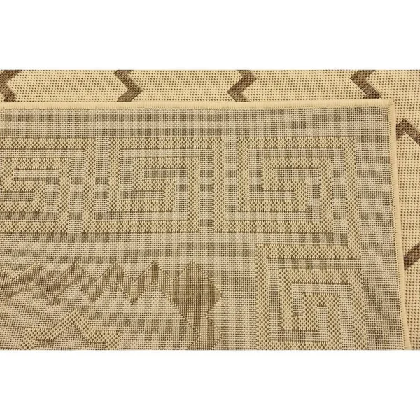 Unique Loom Outdoor Stars Area Rug - 6& x 6& Round - Gray