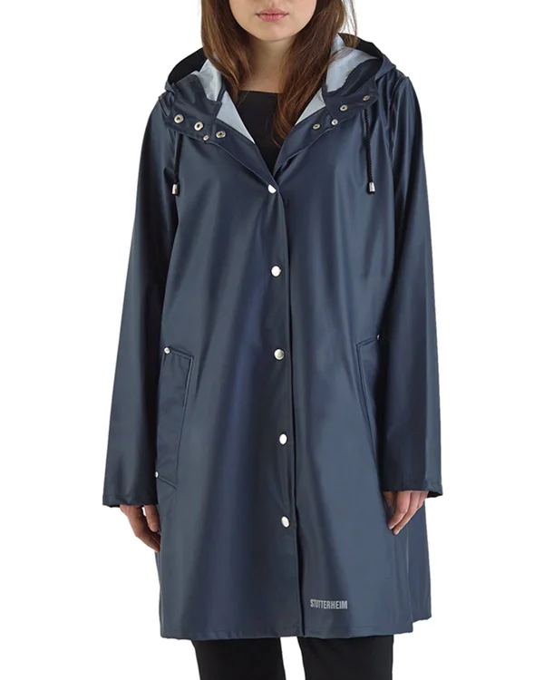 Stutterheim Mosebacke Lightweight Raincoat - Blue
