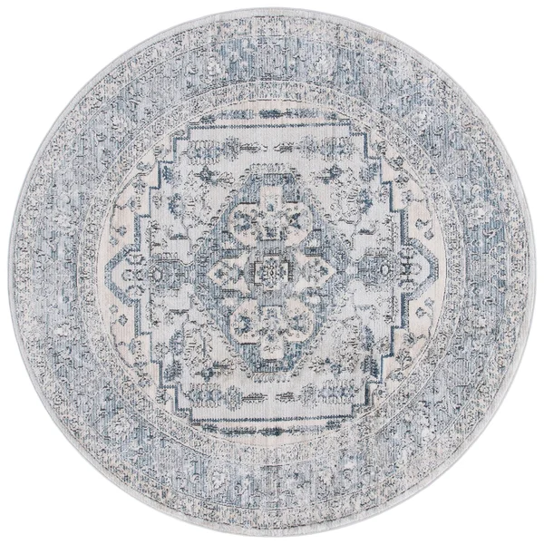 Safavieh Oregon Rug Collection ORE877M - Light Blue, Ivory - 8& x 10&