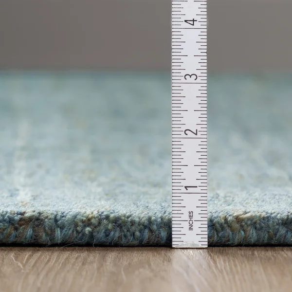 Addison Rugs Heather 2' x 3' Multi-Tonal Solid Wool Accent Rug in Multi/Green