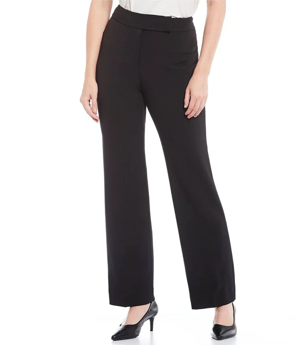 Preston York Flat Front Slim Straight Leg Pant - 18