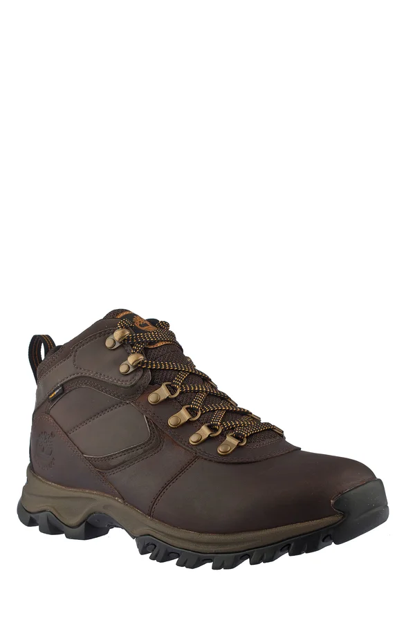 Timberland Men's Mt. Maddsen Mid Waterproof Hiking Boots, 10.5 Wide, Dark Brown