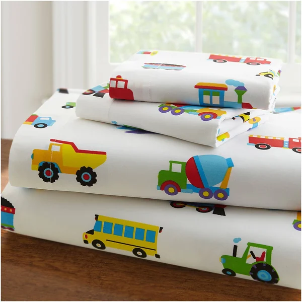 Olive Kids - Trains - Planes, Trucks Sheet Set Twin