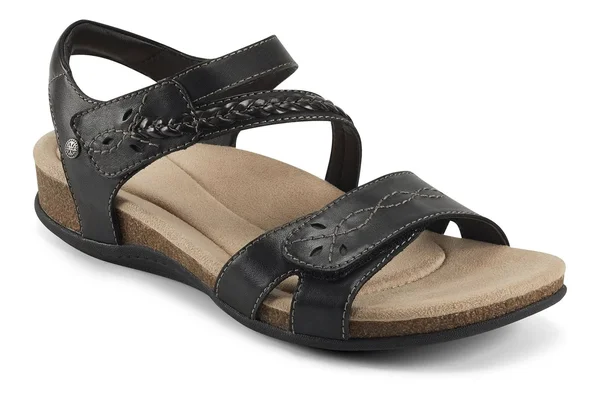 Earth Origins Bria Women's Sandals, Size: 6 Wide, Black