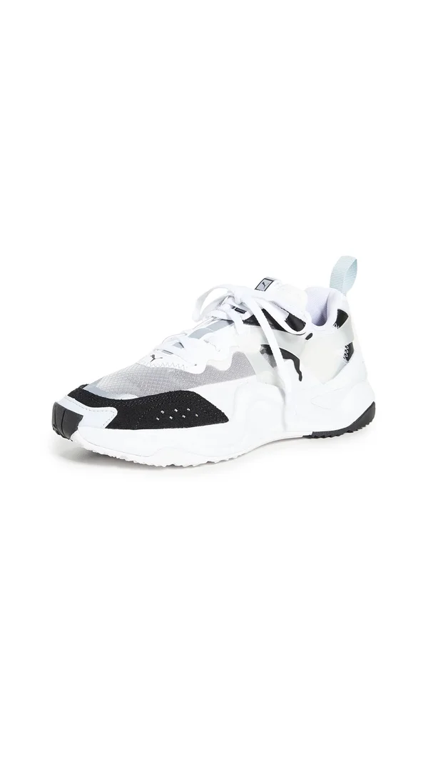 Puma Rise Women's Sneakers, Black/White, 11