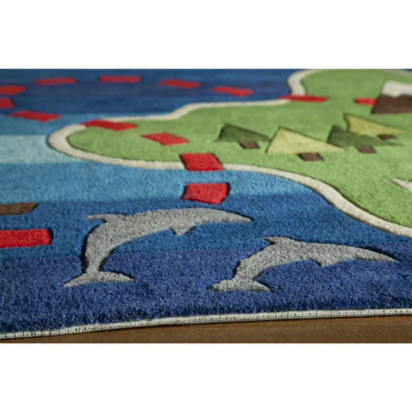 Momeni Lil Mo Whimsy Area Rug, Multi, 5& x 7&