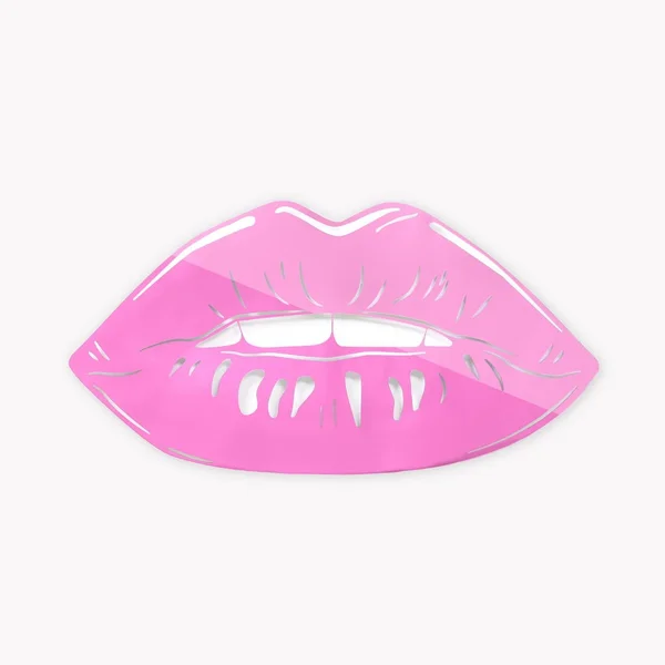 Lips Mirrored Wall Art Silver, Acrylic Wall Art, Dormify