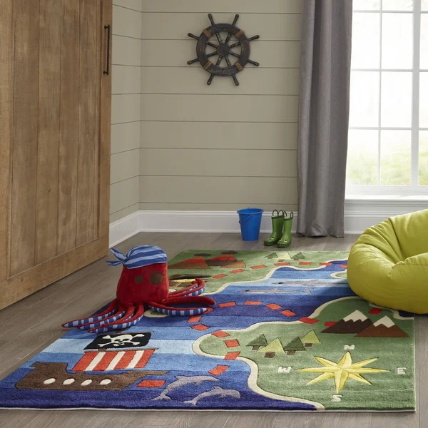 Momeni Lil Mo Whimsy Area Rug, Multi, 5& x 7&